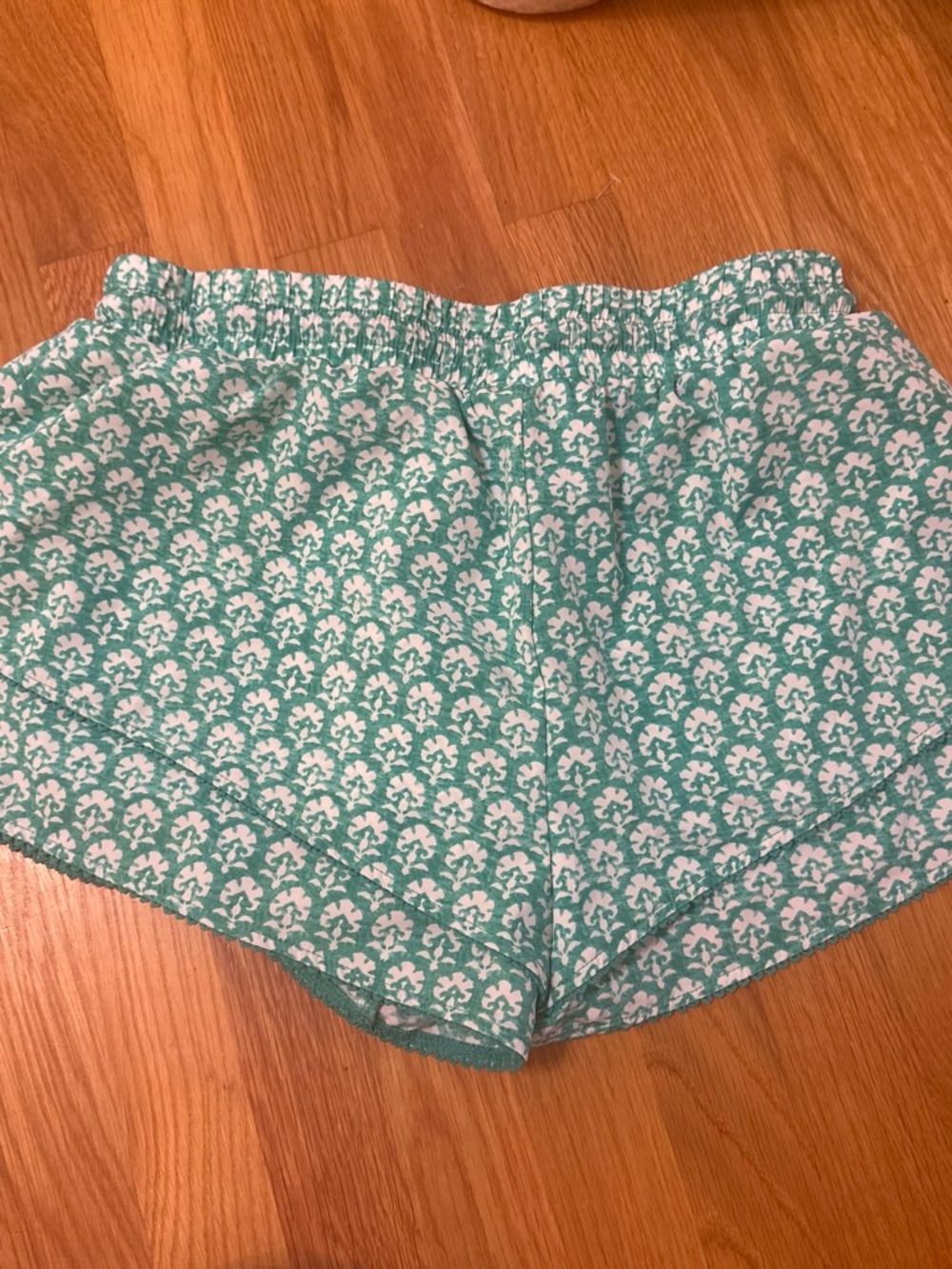 Roller Rabbit X Target Teal Patterned Pull-On Shorts with Drawstring - Picture 2 of 3